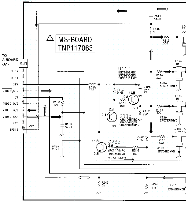 Схема б п тв techno ts2110