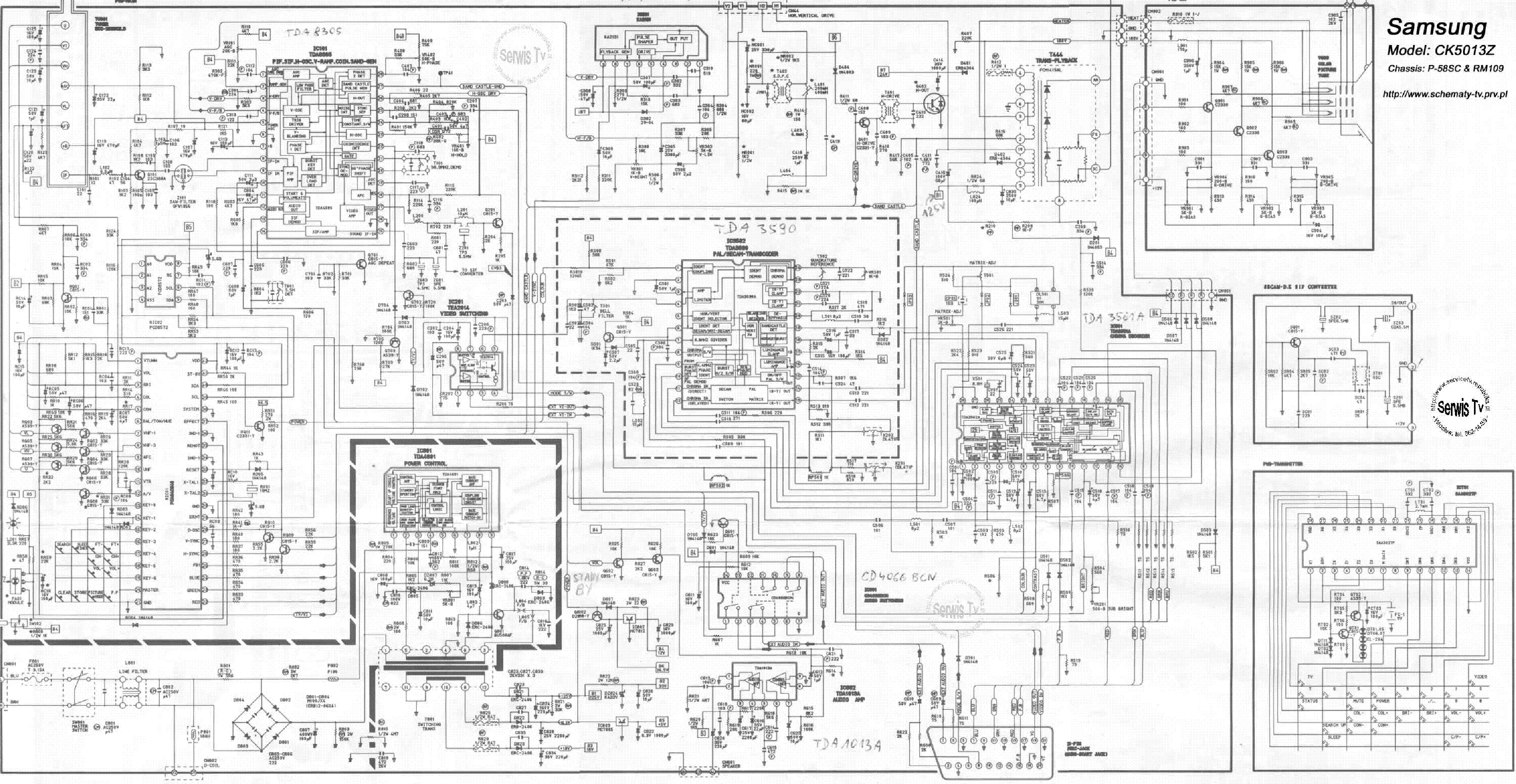 Samsung le32c630k1w схема