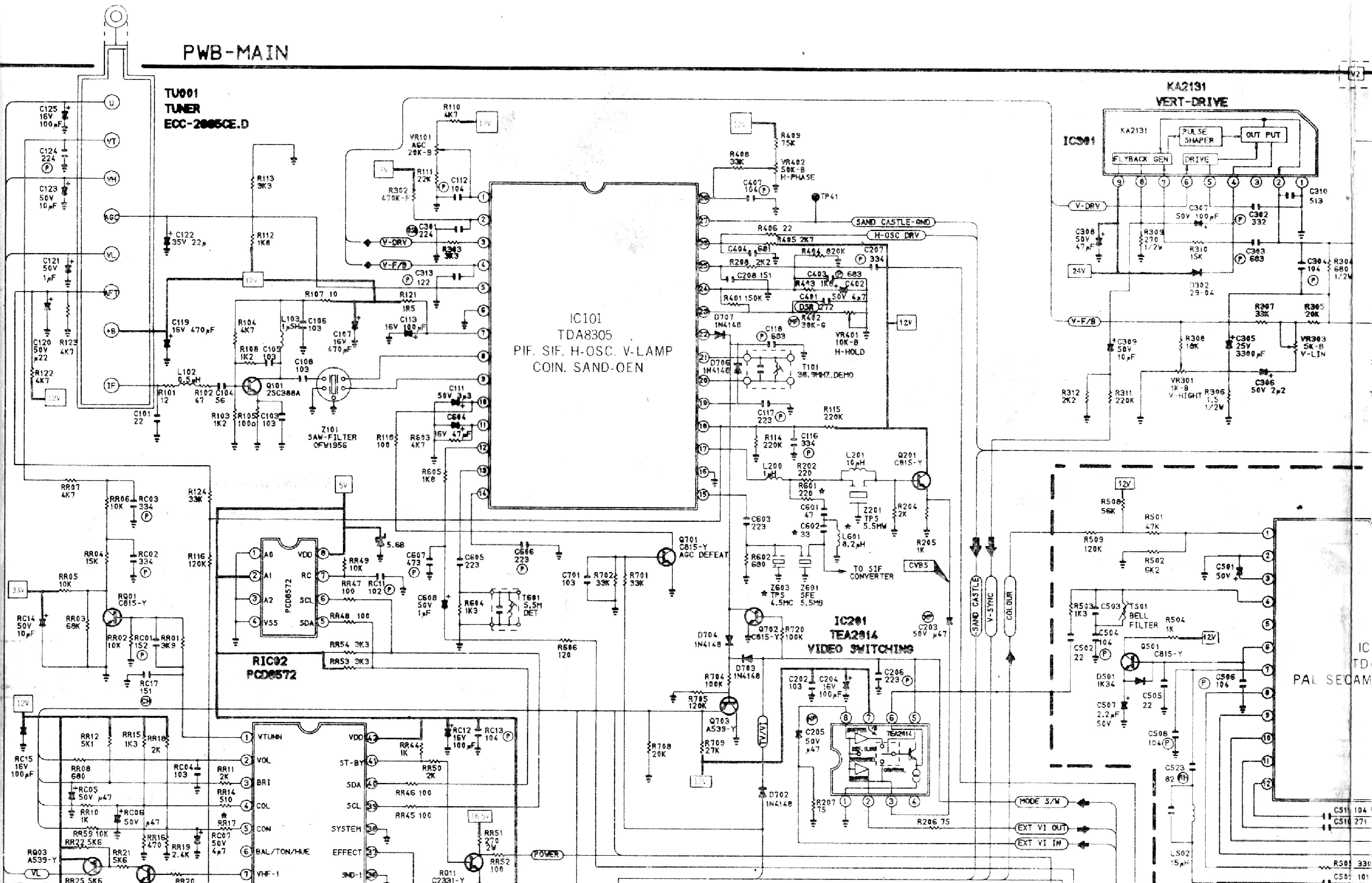 Samsung cs 15k9mq схема