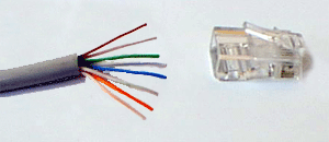 Разводка кабеля витая пара до обжимки по стандарту 568B
