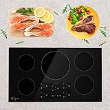 Empava 36” Induction Cooktop Electric Stove W/ Black Vitro Ceramic Smooth Surface Glass EMPV-IDC36