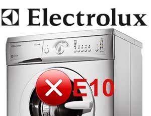 Ошибка E10 в стиральной машине Электролюкс