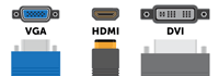 Разница изображения при подключении через VGA, DVI и HDMI