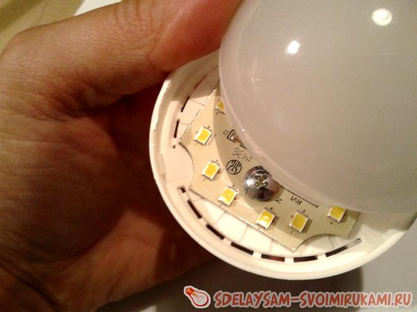 Как разобрать и отремонтировать лампу