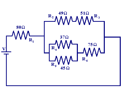 Complex circuit diagram