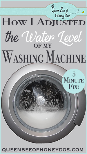 How To Adjust Washing Machine Water Levels 
