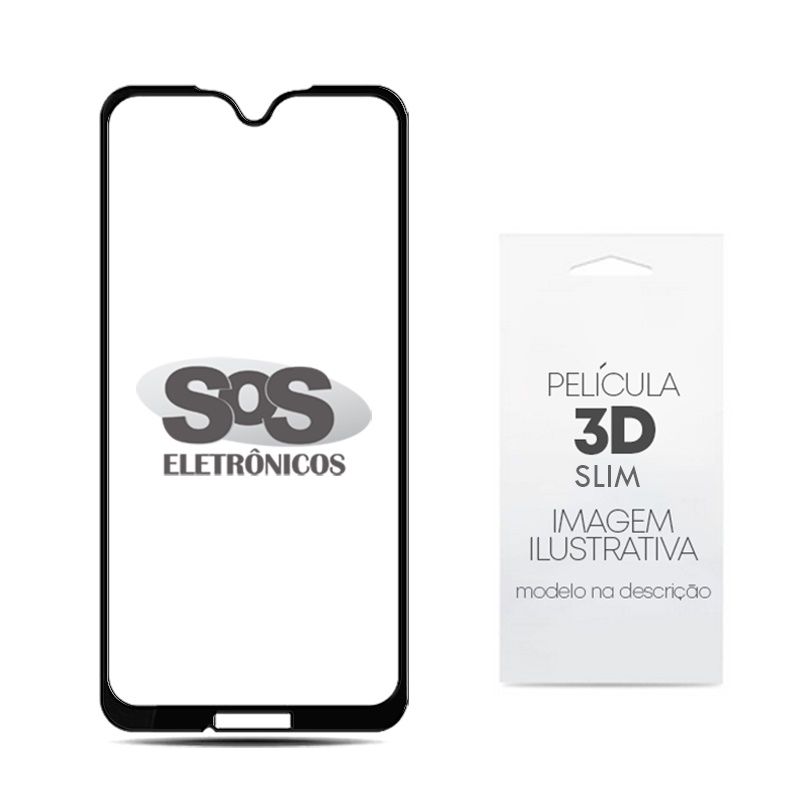 Pelcula 3D Preta Motorola G10/G20/G30 Slim