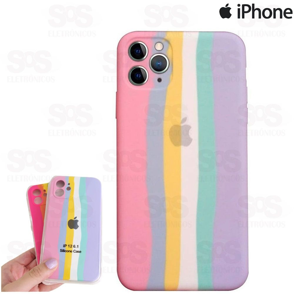 Case Aveludada Blister Arco Iris Iphone 6S