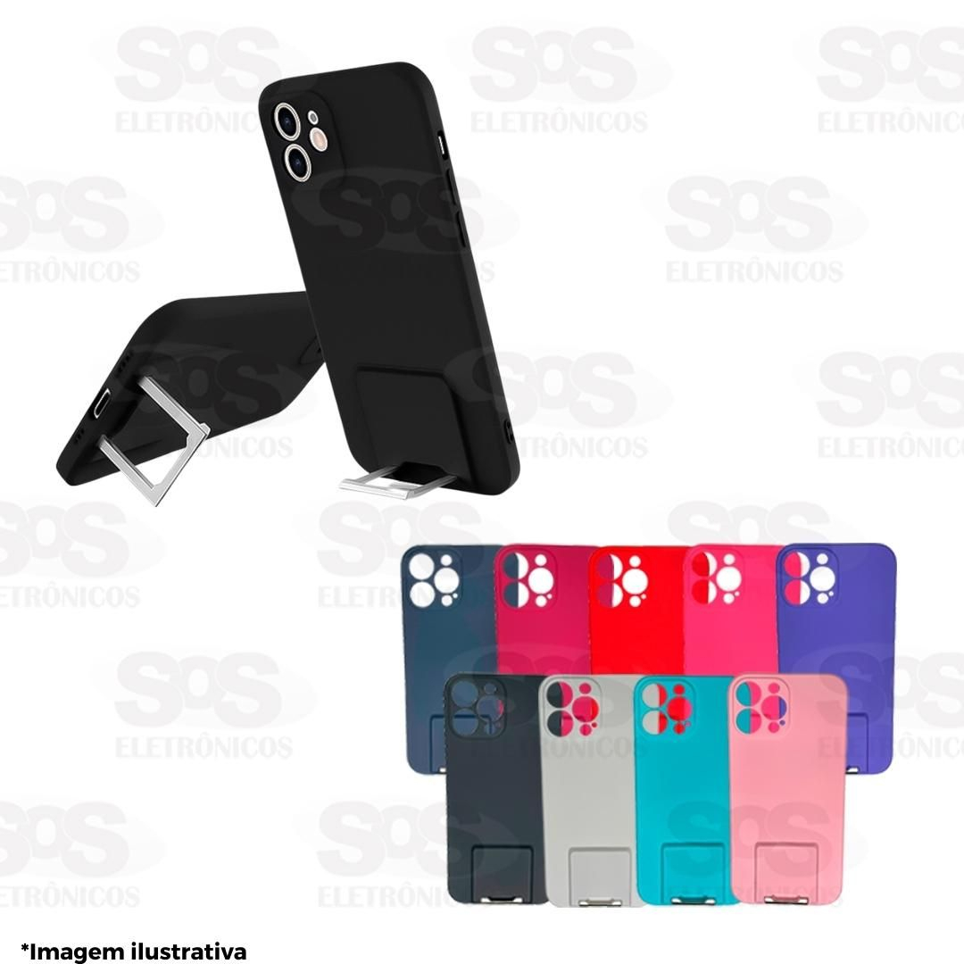 Case Aveludada Com Suporte Samsung A32 4G Embalagem Simples