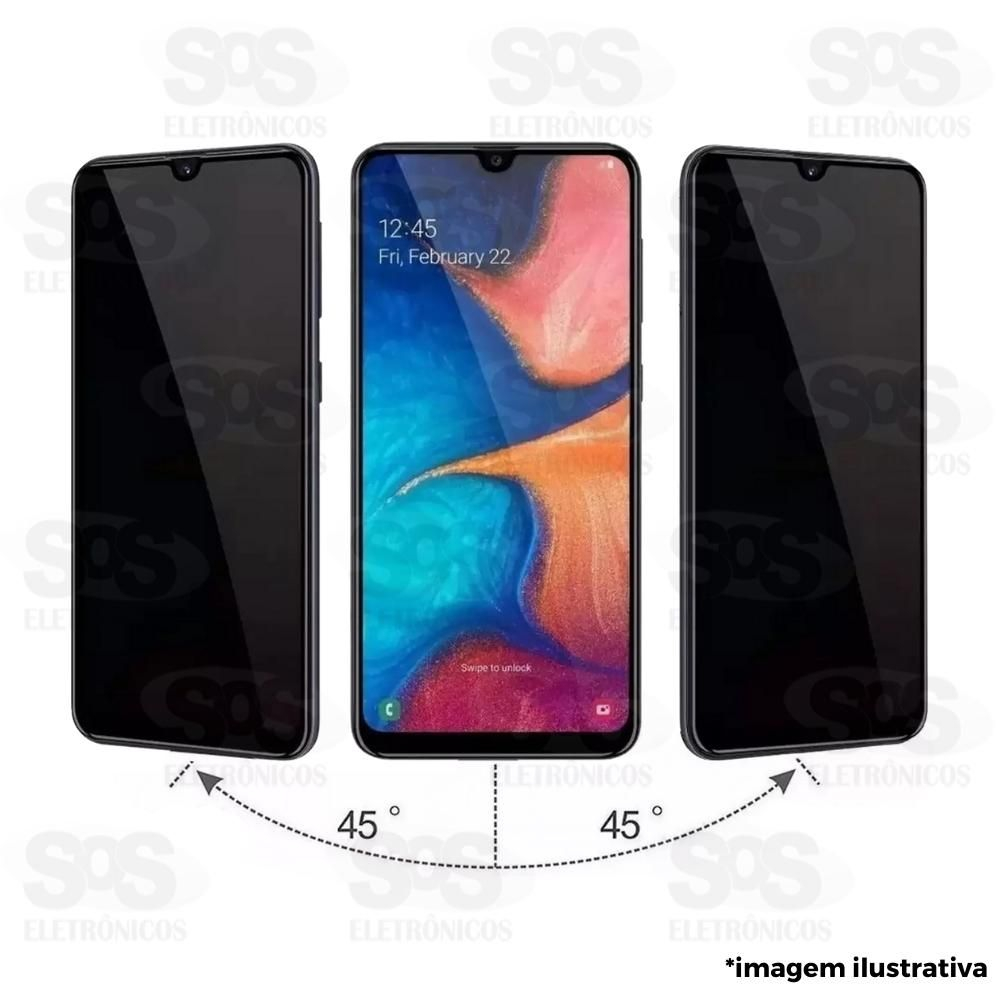 Pelcula De Privacidade 3D Preta Samsung A20