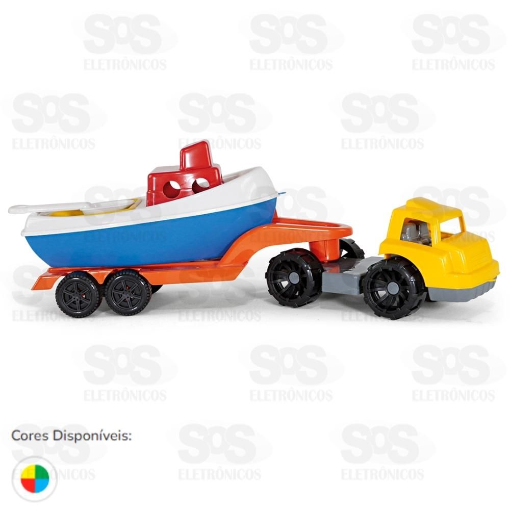 Carreta Com Barco Poliplac 98294