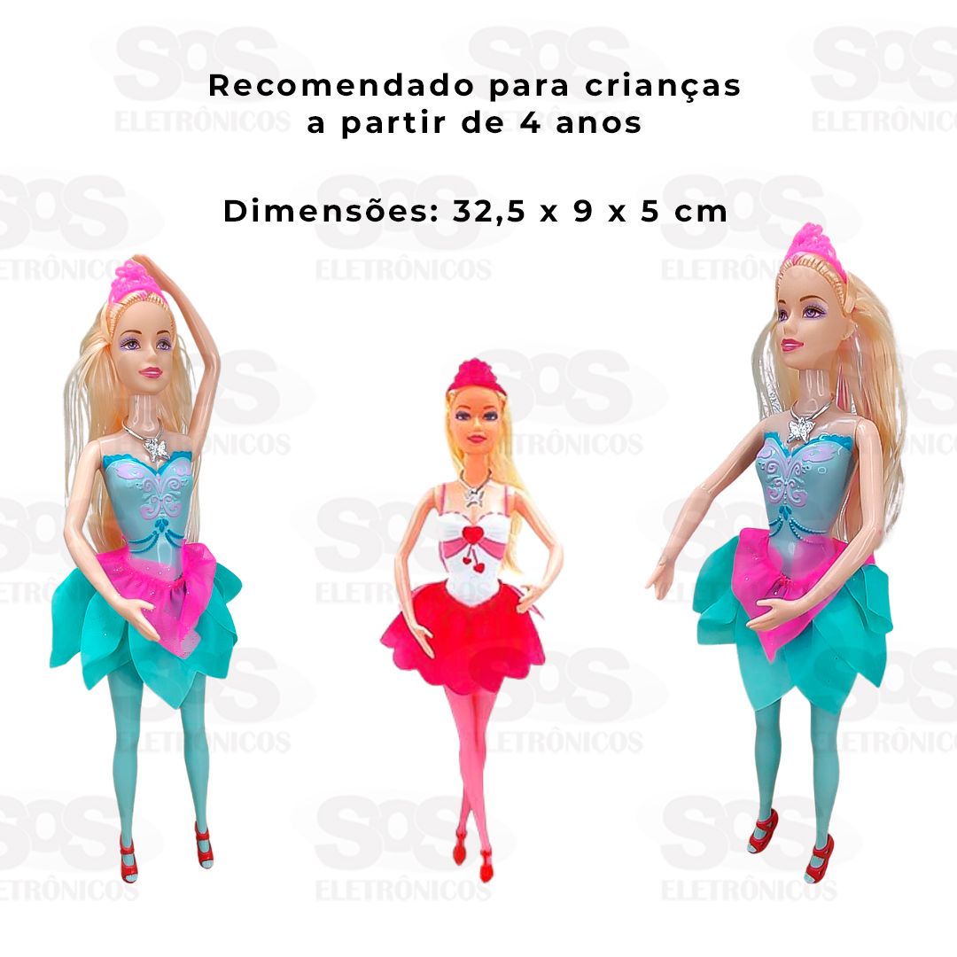 Boneca Articulada Bailarina Pica Pau PI3555