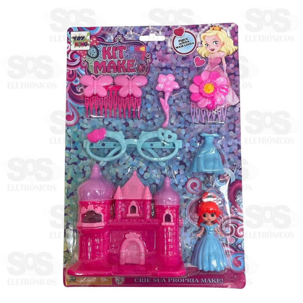 Kit Princesa Estilosa Com Castelo 8 Peas Toy King TK-AB2991