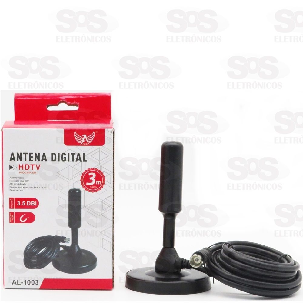 Antena Digital HDTV Cabo De 3 Metros Altomex AL-1003