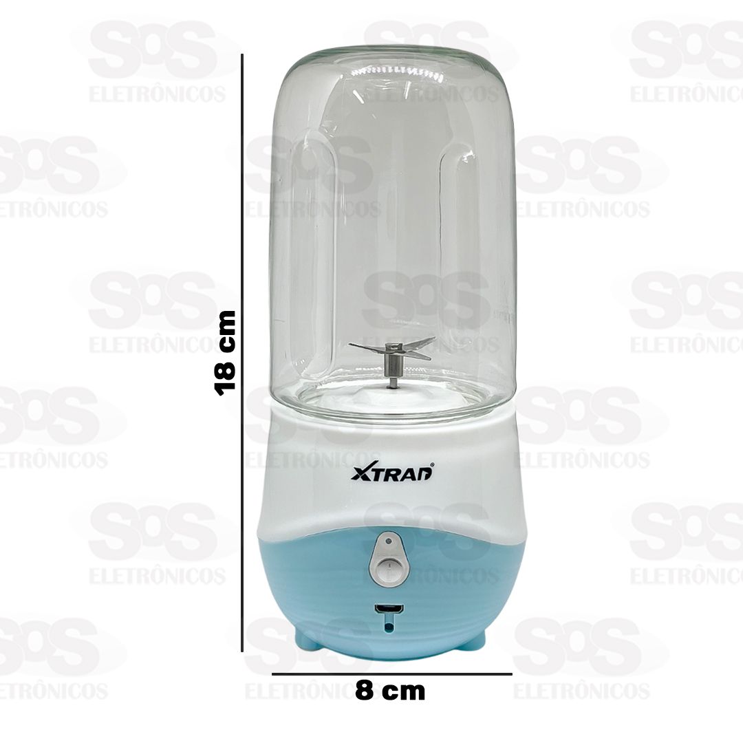 Mini Liquidificador e Mixer Recarregvel 300 ml Xtrad XT2211