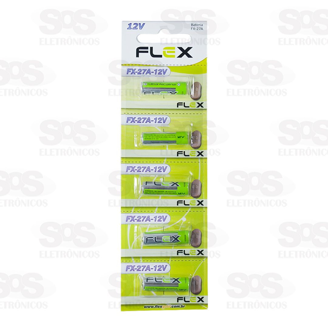 Bateria Alcalina 12V 27A 5 Unidades Flex