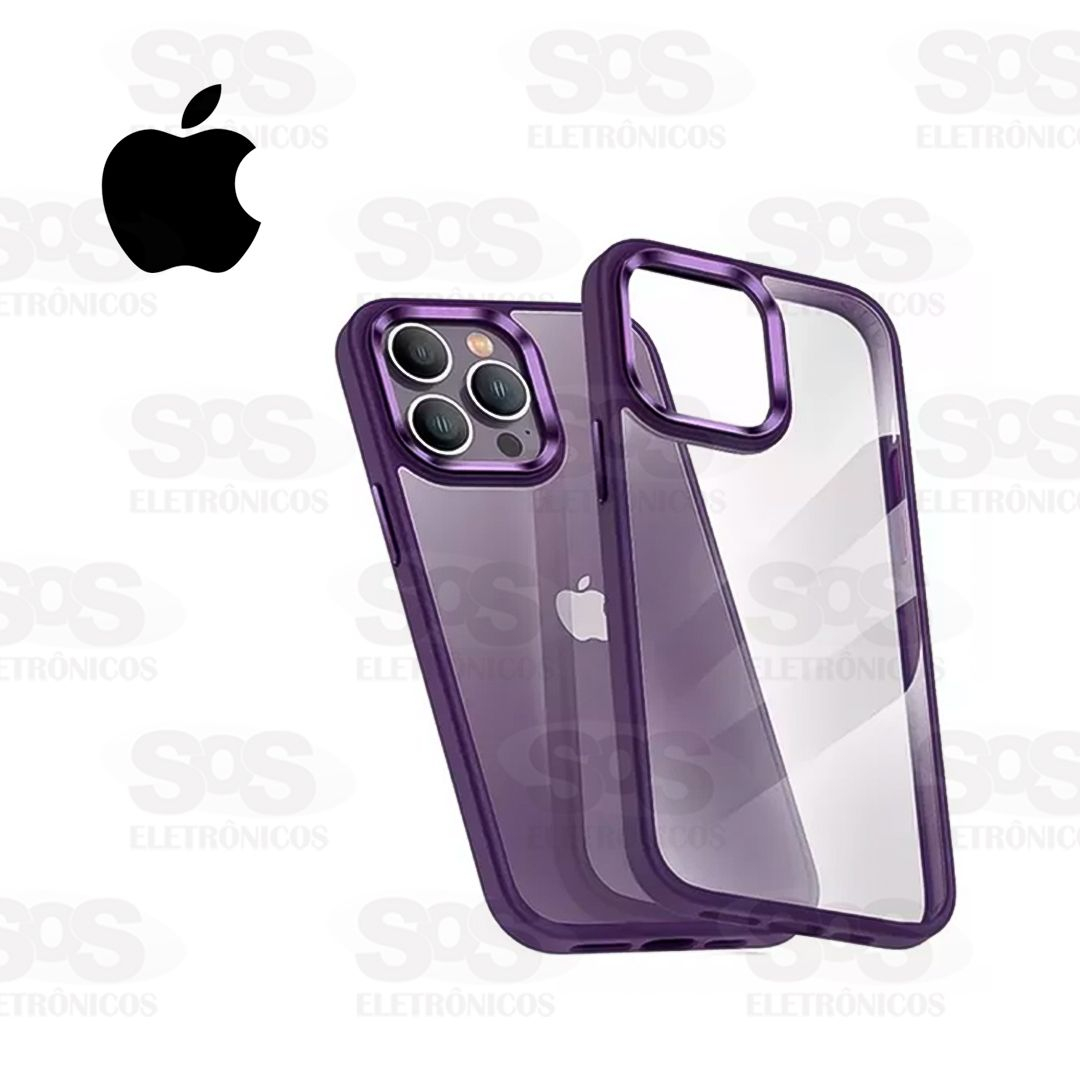 Capa Transparente Com Borda Iphone 13 Cores Sortidas