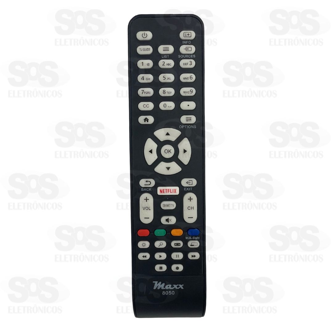 Controle Remoto AOC Tecla Netflix Maxx 8050 FBG-8050