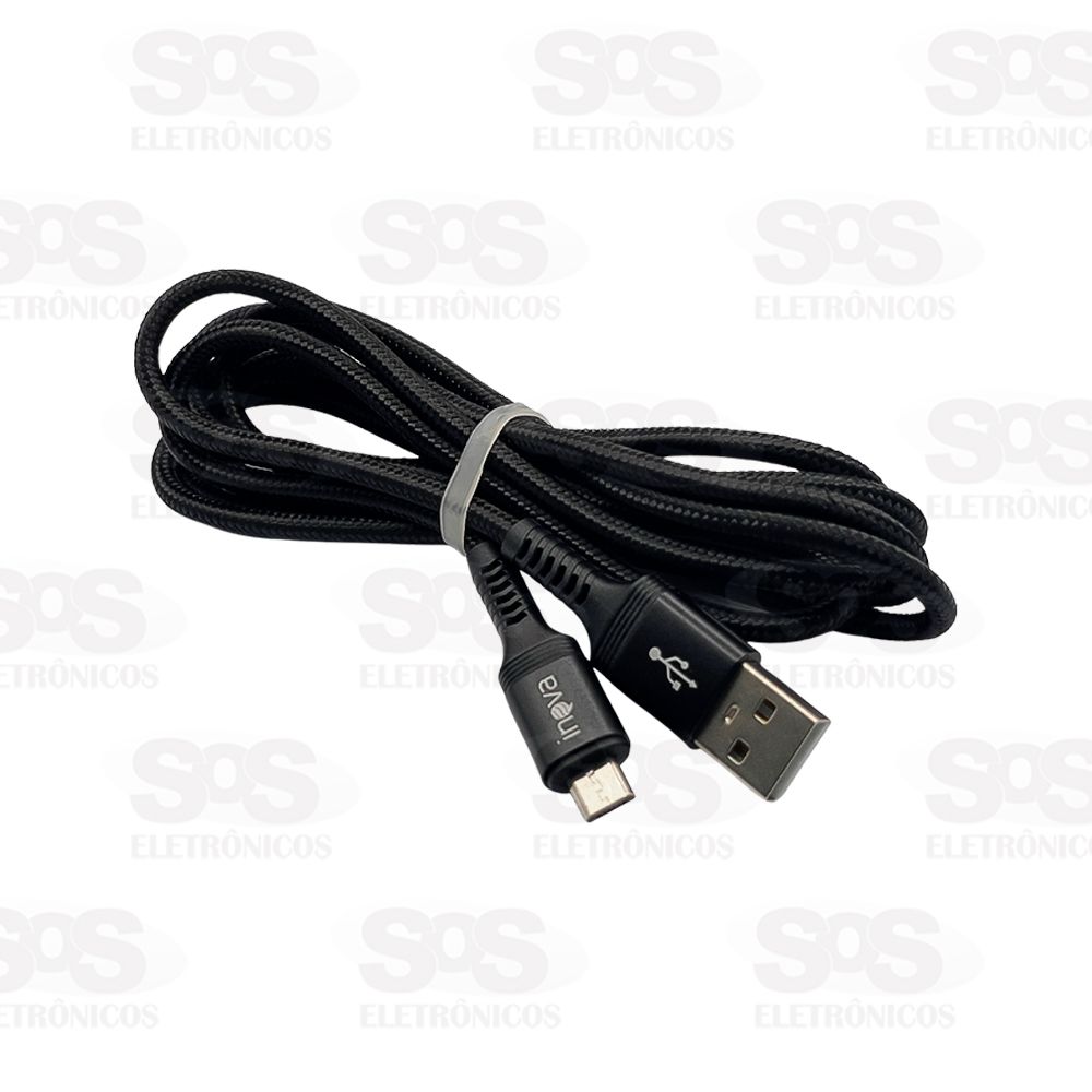 Cabo De Dados Micro USB V8 Tubo 2 Metros Inova CBO-6078 