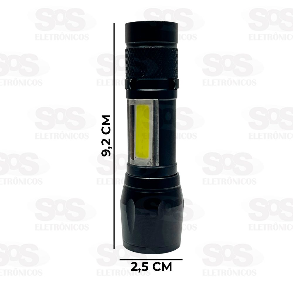 Mini Lanterna Ttica De LED Recarregvel B-Max BM-8400