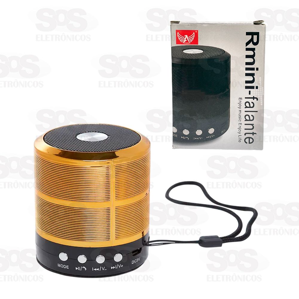 Mini Caixa de Som Bluetooth Altomex WS-887K