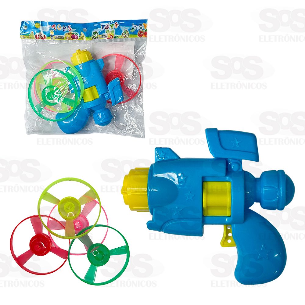 Pistola Lana Discos Com Luzes Toy King TK-AB4995