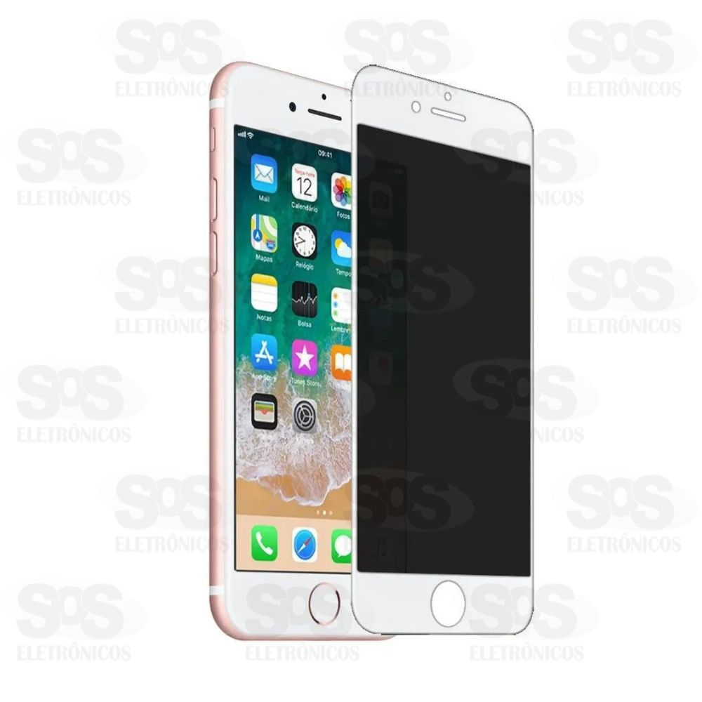 Pelcula De Privacidade 3D Branca Iphone 6 Plus