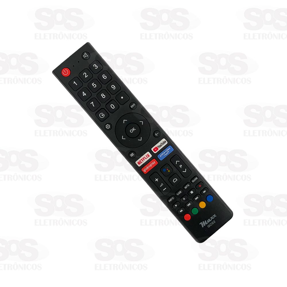 Controle Remoto Philco Netflix/Youtube/Globoplay/Prime Video Maxx GC02