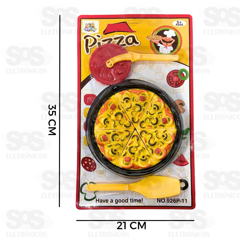 Kit Pizza Brinquedo 9 Peas Toy King TK-AB4417