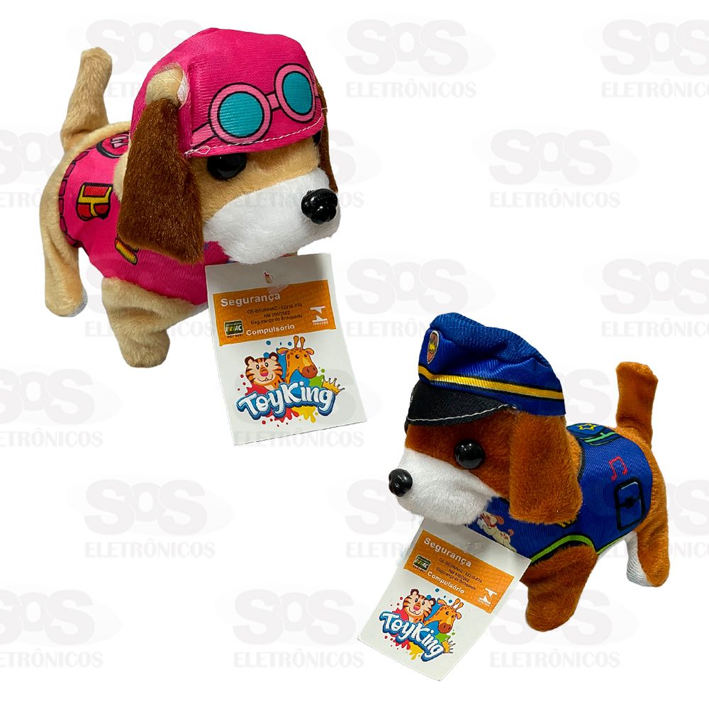 Equipe Canina Pelcia Anda e Late Toy King TK-DG01