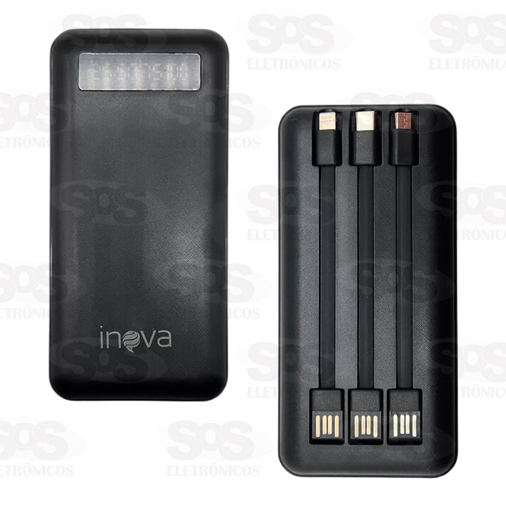 Carga Extra 20.000mAh Com Display V8/Iphone/Type C Inova KV-99927