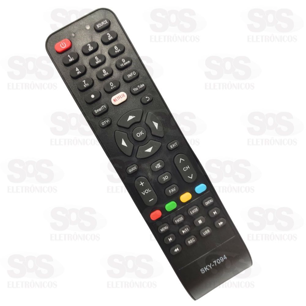 Controle Remoto Philco Tecla Netflix Sky -7094