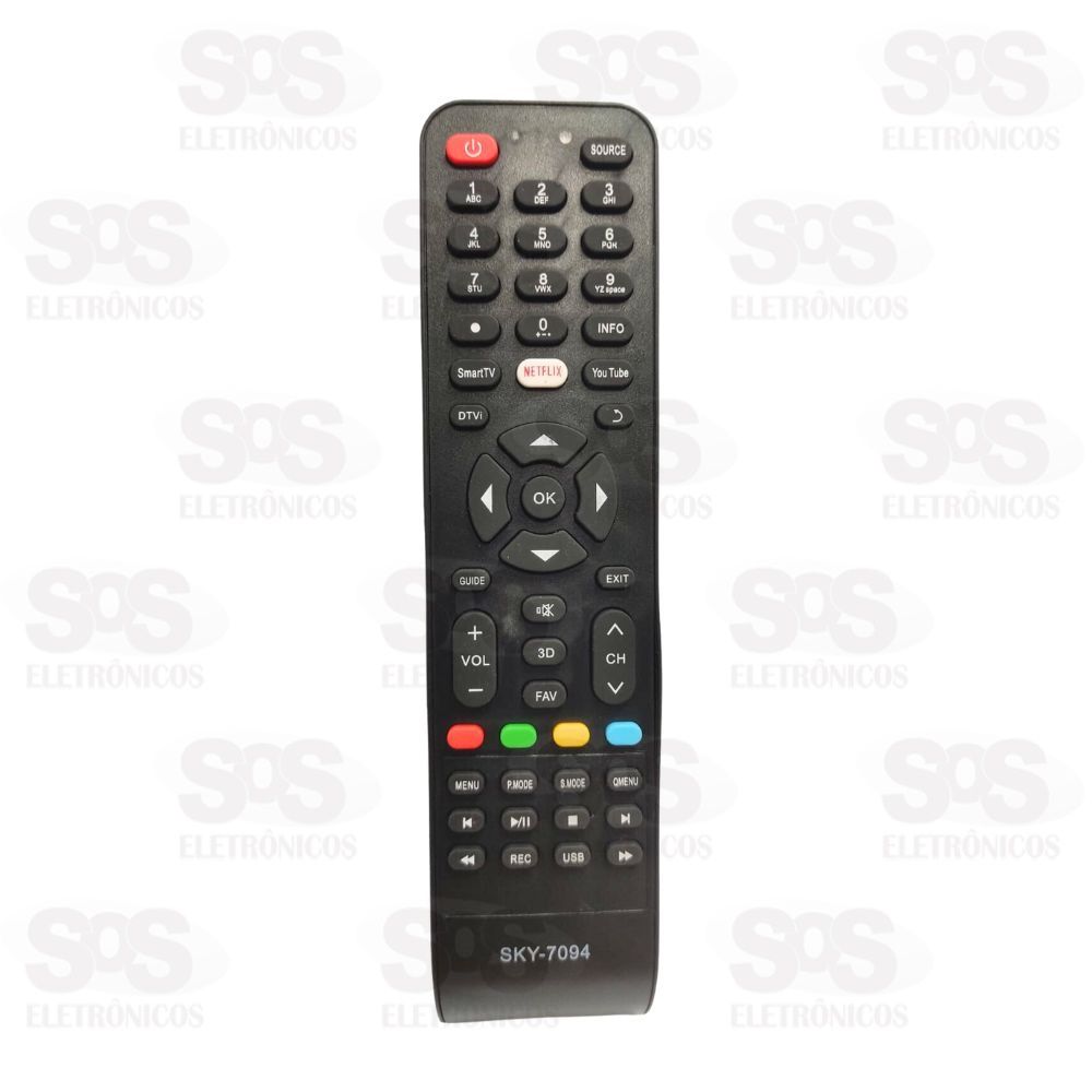 Controle Remoto Philco Tecla Netflix Sky -7094