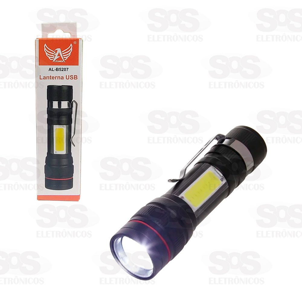 Mini Lanterna De LED Recarregvel USB Altomex AL-B5207