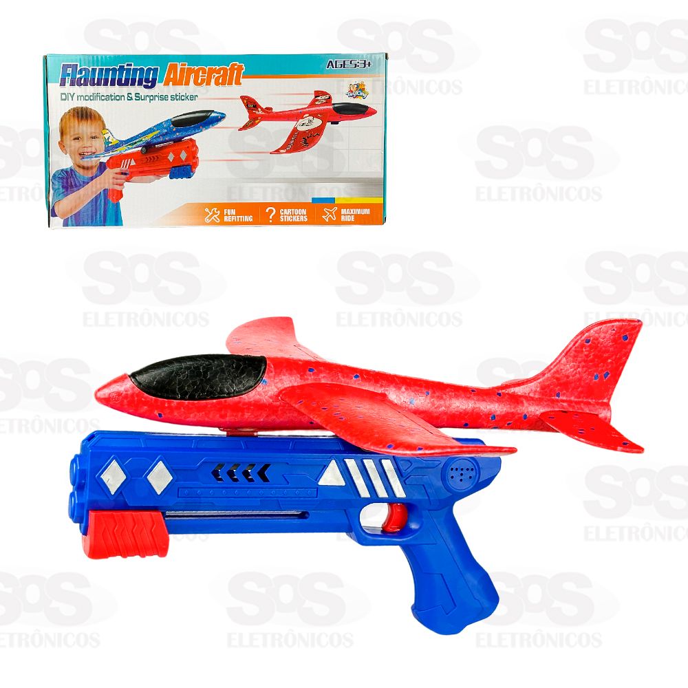 Pistola Lana Avio De Isopor Toy King TK-AB6124