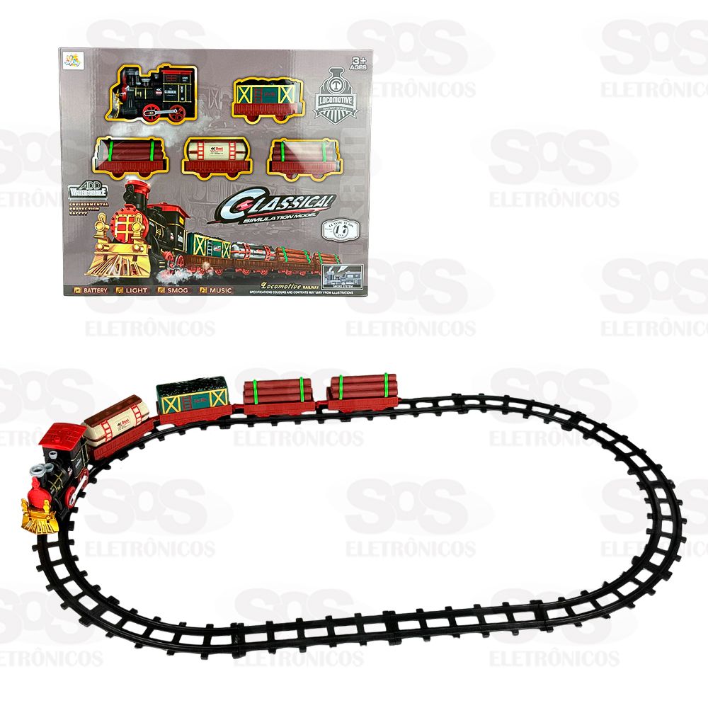 Conjunto Locomotiva Clssica 17 Peas Toy King TK-AB6370