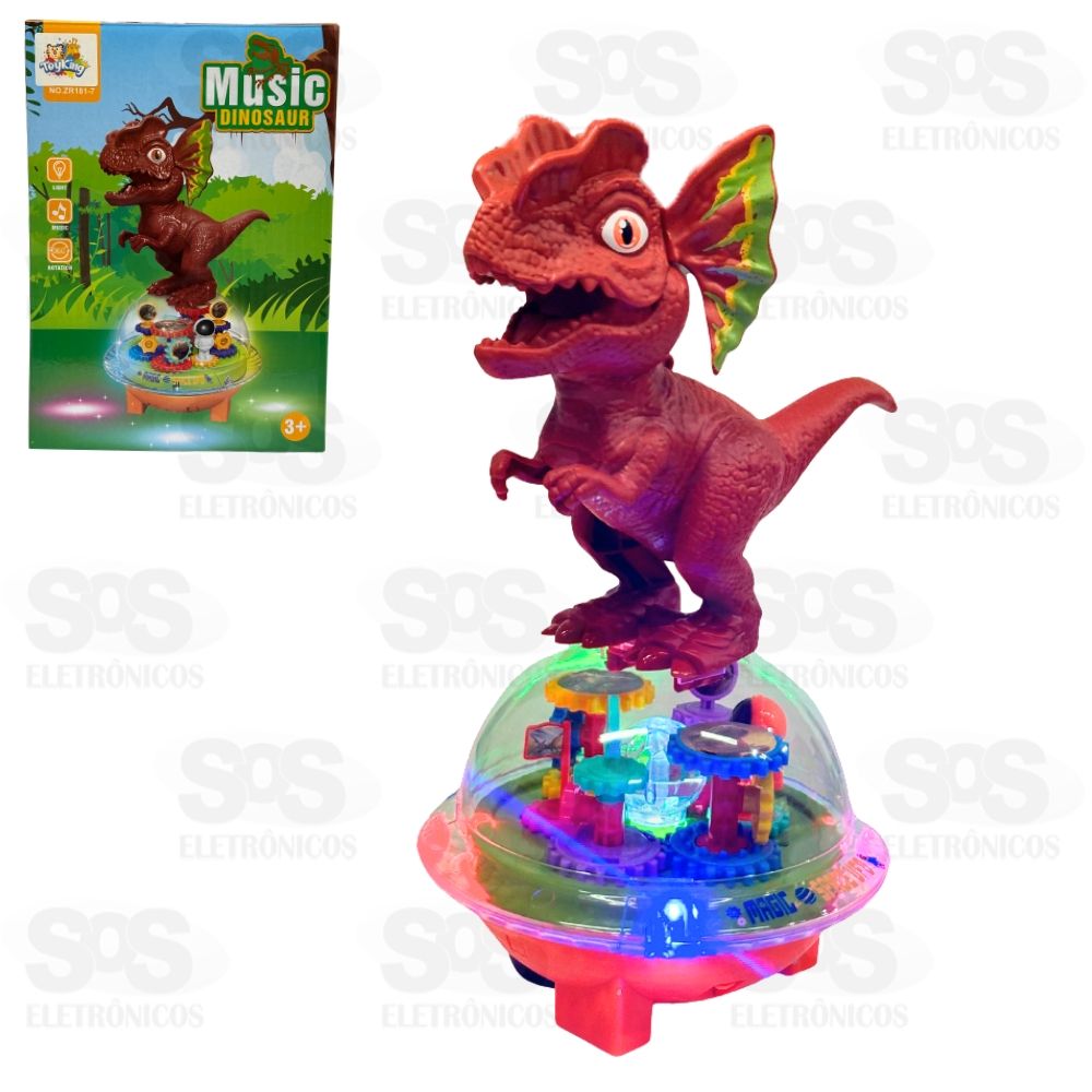 Globo Espacial Dinossauro Com Luzes e Sons Toy King TK-AB6342