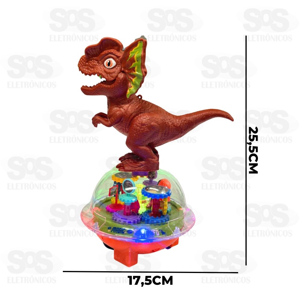 Globo Espacial Dinossauro Com Luzes e Sons Toy King TK-AB6342