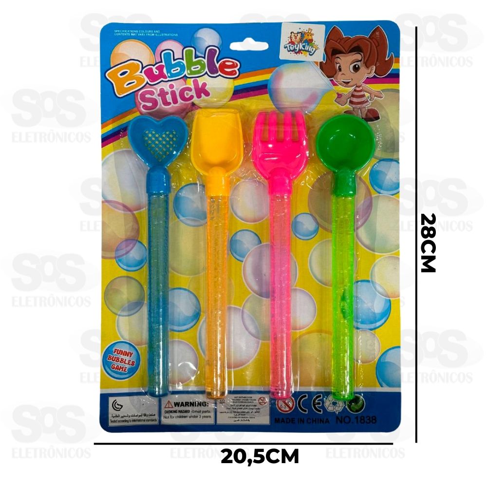 Kit Bolhas De Sabo Com 4 Unidades Toy King TK-AB5343