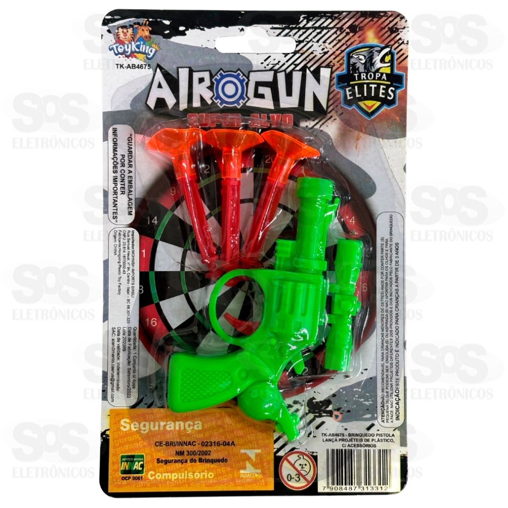 Mini Pistola Airgun Lana Dardos Toy King TK-AB4675