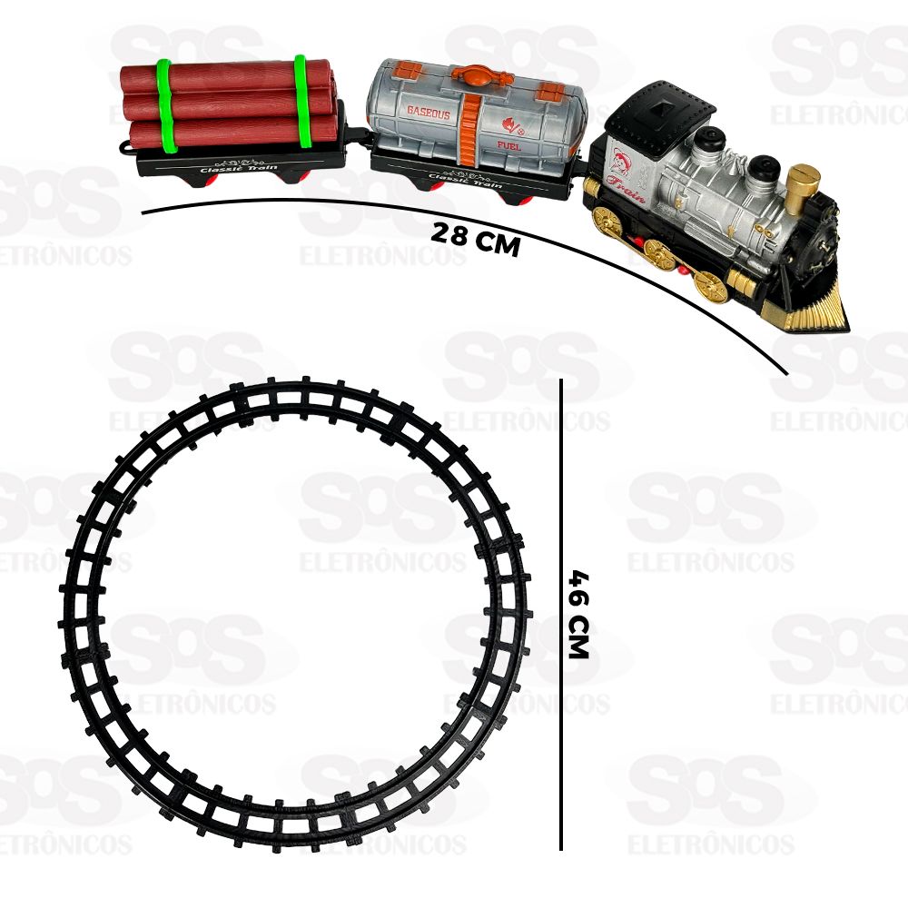 Conjunto Locomotiva Clssica 11 Peas Toy King TK-AB6368