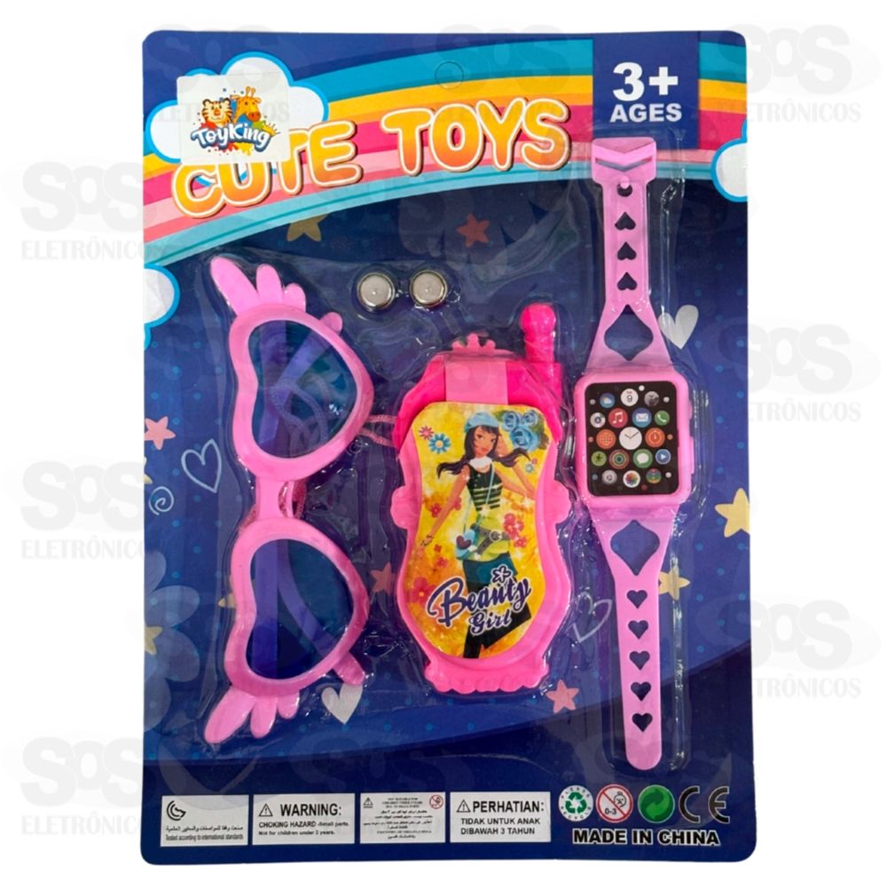 Kit Celular Musical Com Acessrios Toy King TK-AB6299