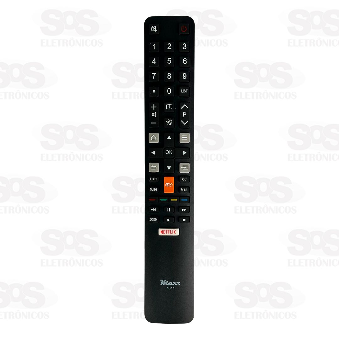 Controle Remoto TCL Tecla Netflix Maxx 7811 KA-3888