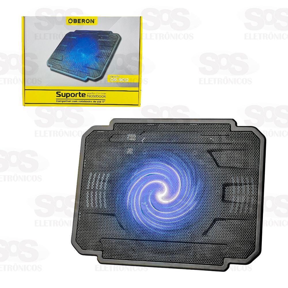 Suporte Com Cooler Para Notebook 17 Polegadas Oberon OR-9012