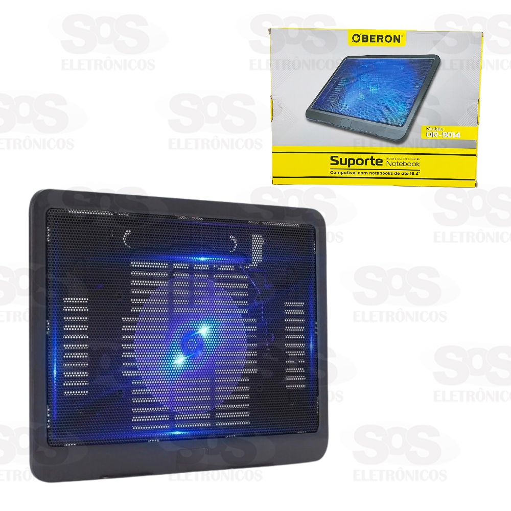 Suporte Com Cooler Para Notebook 15,4 Polegadas Oberon OR-9014