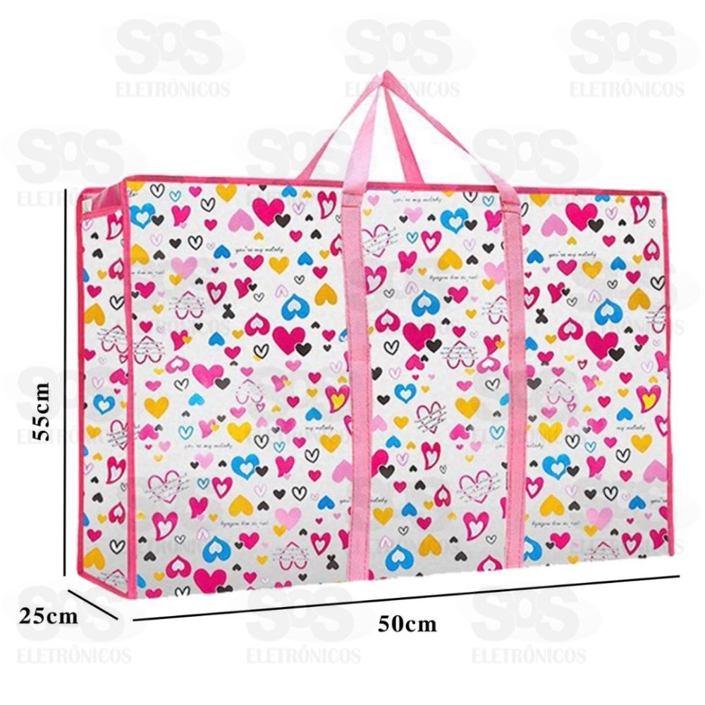 Sacola de Nylon Com Zper 55x50x25CM Altomex HZ-07-0011