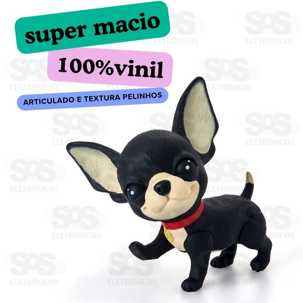 Cachorrinho Ross Pinscher em vinil Puff Toys 021