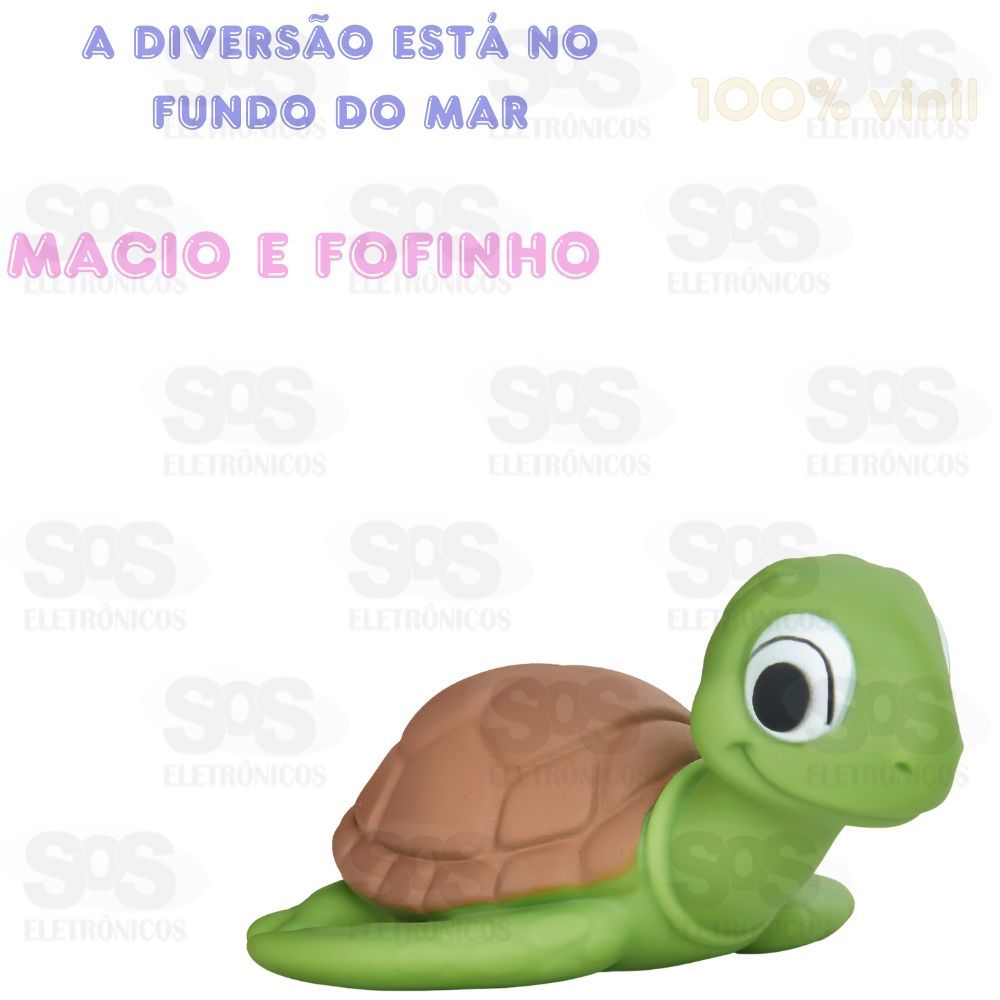 Tartaruga Fofinha Vinil Puff Toys 034