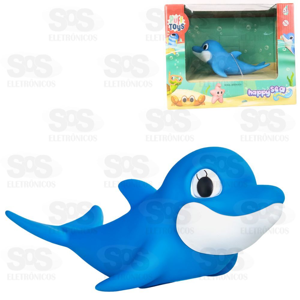 Golfinho Fofinho Mar Vinil Puff Toys 036