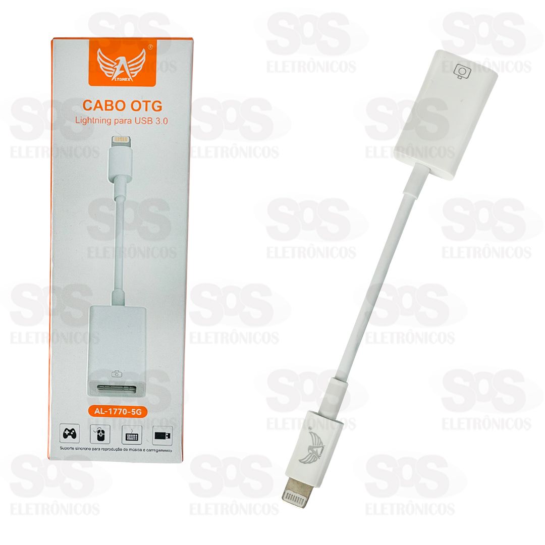Cabo Adaptador OTG Iphone Para USB 3.0 Altomex AL-1770-5G